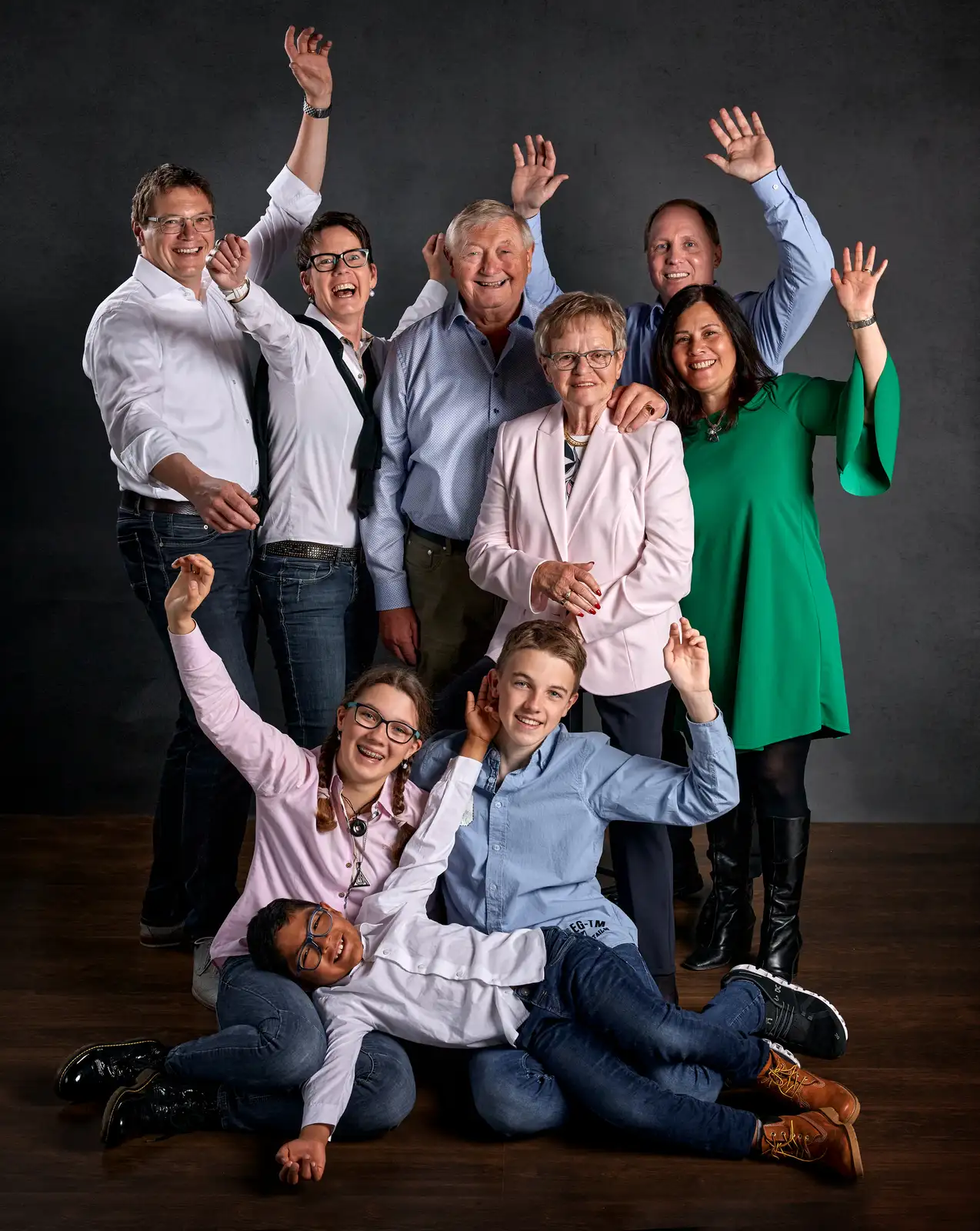 Familienfotoshooting mehrere Generatione