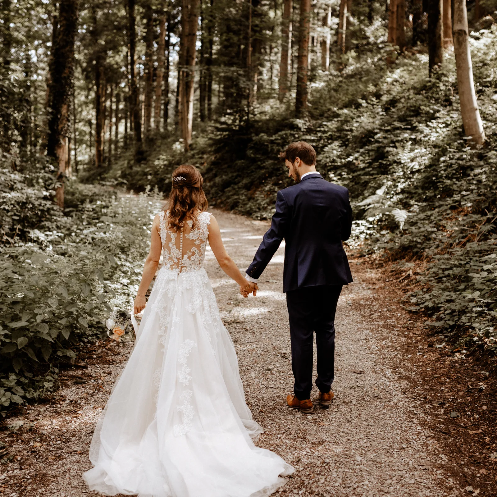 Hochzeitsfotograf Zentralschweizbrautpaartshooting im Wald