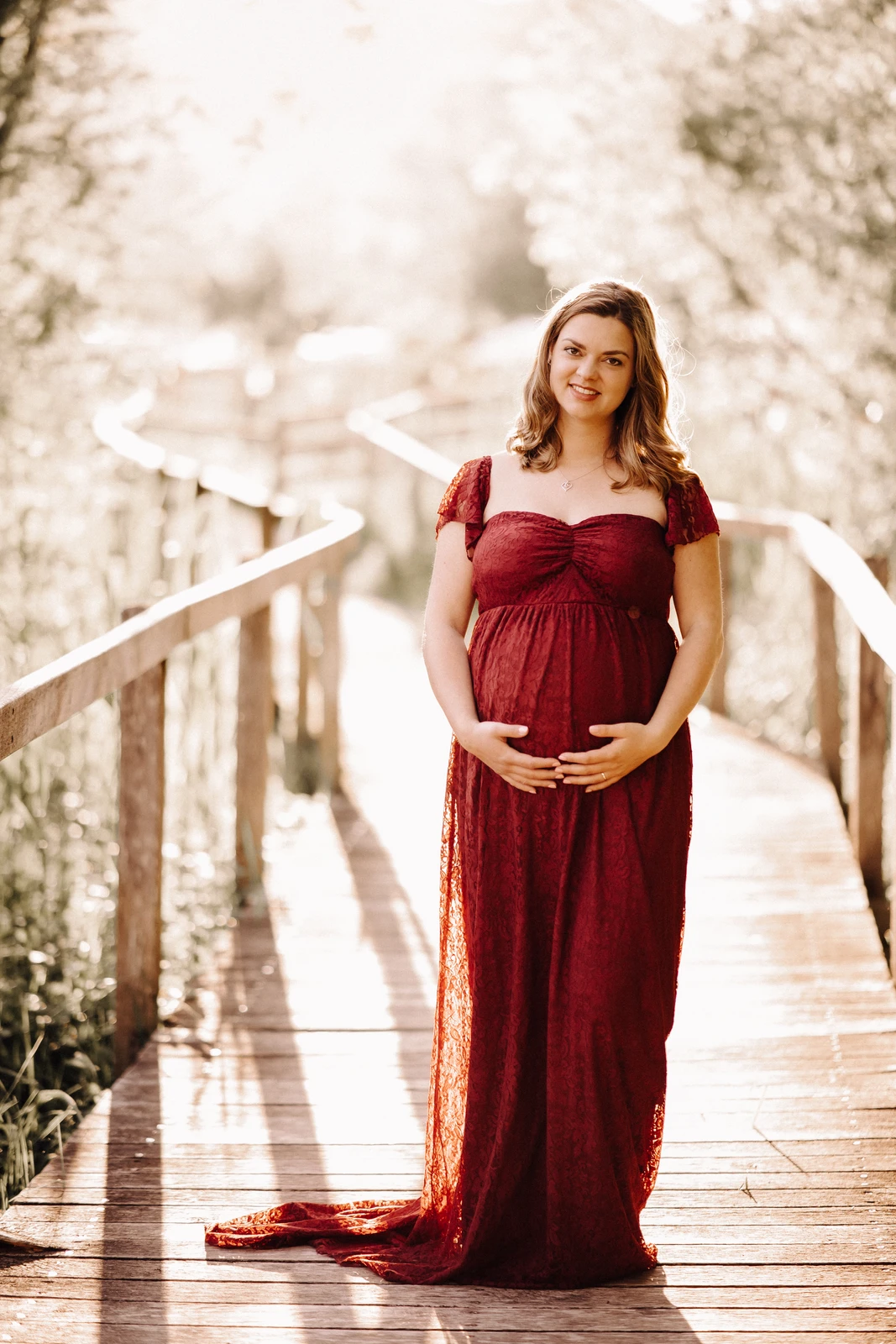 Schwangerschaftsfotoshooting bei Sonnenu