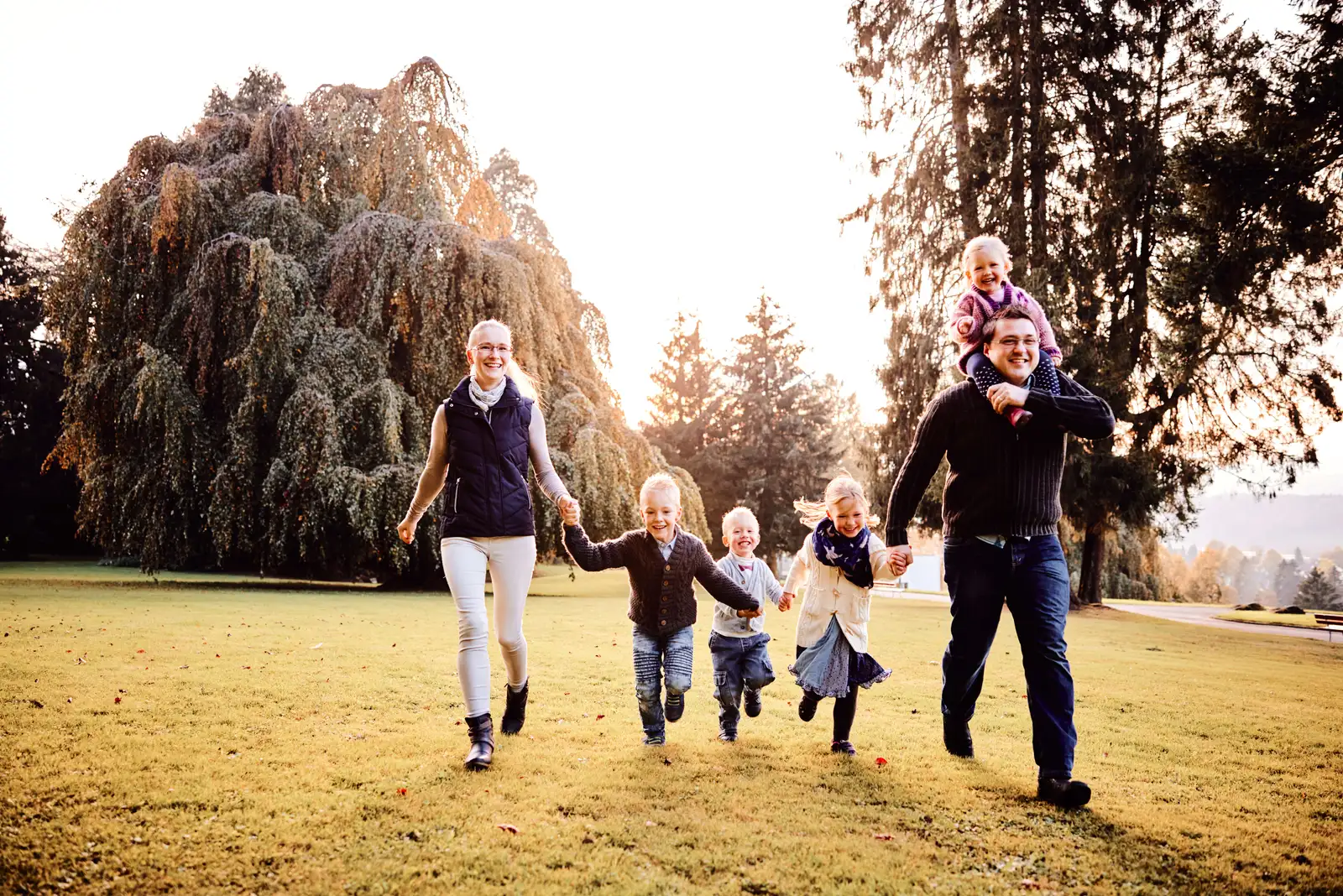 Professioneller Familienfotograf